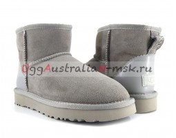 UGG CLASSIC MINI II METALLIC MISTY ASH