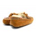 UGG DAKOTA LEATHER BOW CHESTNUT