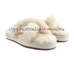 UGG SLIPPER ABELA WHITE