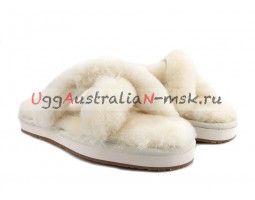 UGG SLIPPER ABELA WHITE