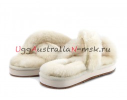 UGG SLIPPER ABELA WHITE