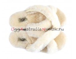 UGG SLIPPER ABELA WHITE