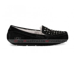 UGG ANSLEY STUDDED BLING SLIPPER BLACK