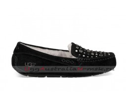 UGG ANSLEY STUDDED BLING SLIPPER BLACK