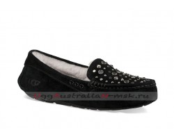 UGG ANSLEY STUDDED BLING SLIPPER BLACK