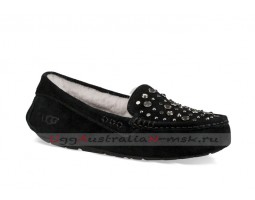 UGG ANSLEY STUDDED BLING SLIPPER BLACK