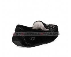 UGG ANSLEY STUDDED BLING SLIPPER BLACK