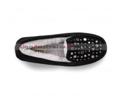 UGG ANSLEY STUDDED BLING SLIPPER BLACK