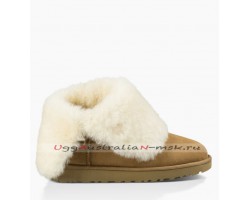 UGG BAILEY BUTTON SHORT II CHESTNUT