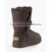 UGG BAILEY BUTTON SHORT II CHOCOLATE
