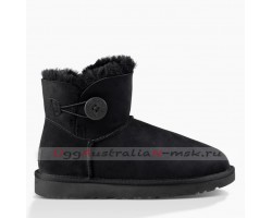 UGG BAILEY BUTTON MINI II BLACK