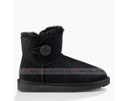 UGG BAILEY BUTTON MINI II BLACK