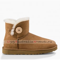 UGG BAILEY BUTTON MINI II CHESTNUT