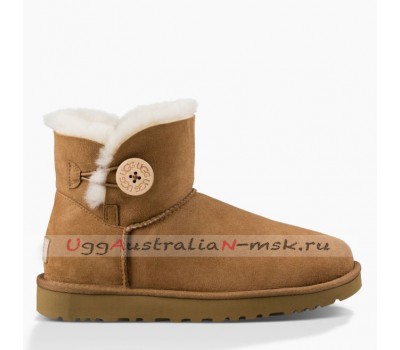 UGG BAILEY BUTTON MINI II CHESTNUT