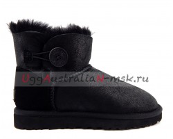 UGG BAILEY BUTTON MINI BOMBER NEW BLACK