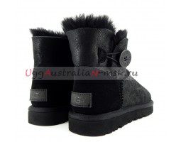 UGG BAILEY BUTTON MINI BOMBER NEW BLACK