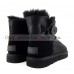 UGG BAILEY BUTTON MINI BOMBER NEW BLACK