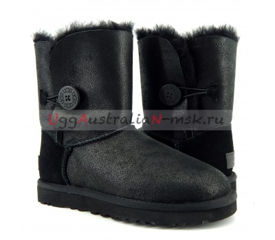 UGG BAILEY BUTTON SHORT BOMBER NEW BLACK