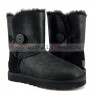 UGG BAILEY BUTTON SHORT BOMBER NEW BLACK