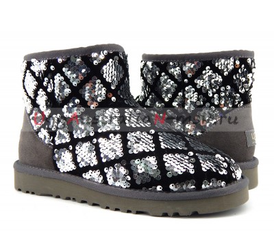 UGG MINI SPARKLES SILVER