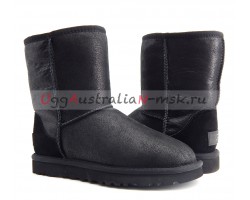 UGG CLASSIC SHORT BOMBER NEW BLACK