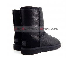 UGG CLASSIC SHORT BOMBER NEW BLACK