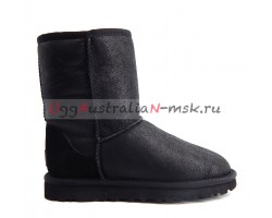 UGG CLASSIC SHORT BOMBER NEW BLACK