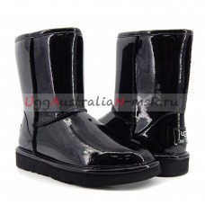 UGG & JIMMY CHOO CLASSIC PATENT II BLACK