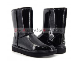 UGG & JIMMY CHOO CLASSIC PATENT II BLACK