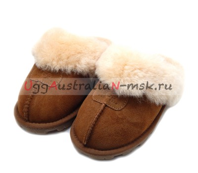 UGG SLIPPER COQUETTE CHESTNUT