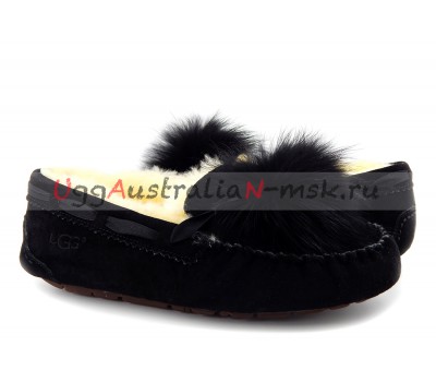 UGG DAKOTA POM POM BLACK