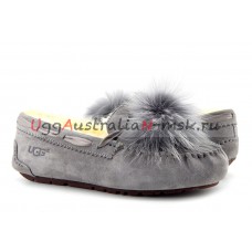 UGG DAKOTA POM POM GREY