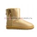 UGG MINI DOUBLE ZIP METALLIC GOLD