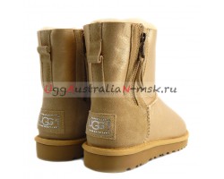 UGG MINI DOUBLE ZIP METALLIC GOLD