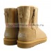 UGG MINI DOUBLE ZIP METALLIC GOLD