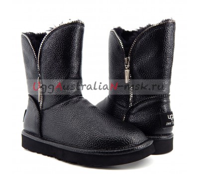 UGG & JIMMY CHOO GRANULAR SKIN BLACK