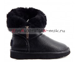 UGG & JIMMY CHOO GRANULAR SKIN BLACK