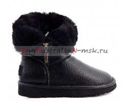 UGG & JIMMY CHOO GRANULAR SKIN BLACK