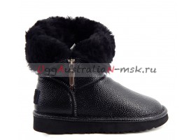 UGG & JIMMY CHOO GRANULAR SKIN BLACK