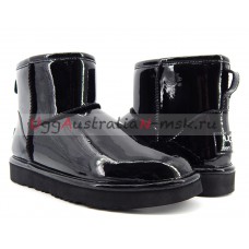 UGG & JIMMY CHOO MINI PATENT II BLACK