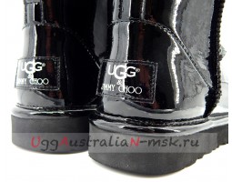 UGG & JIMMY CHOO MINI PATENT II BLACK