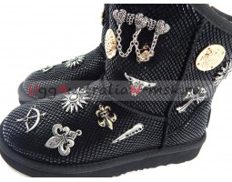 UGG & JIMMY CHOO MULTISIGN BLACK