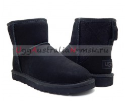 UGG CLASSIC MINI SNAKE II BLACK