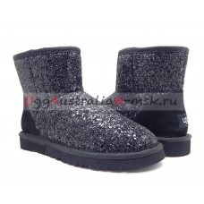 UGG CLASSIC MINI STARDUST BLACK