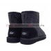 UGG CLASSIC MINI STARDUST BLACK