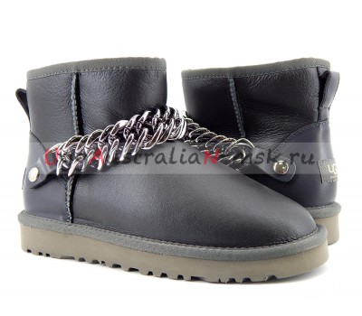 UGG WOMEN MINI ZANOTTI METALLIC GREY