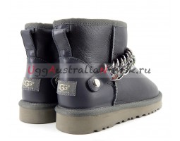 UGG WOMEN MINI ZANOTTI METALLIC GREY