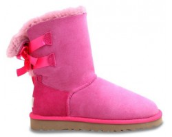 UGG BAILEY BOW DARK PINK