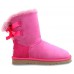 UGG BAILEY BOW DARK PINK