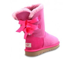 UGG BAILEY BOW DARK PINK